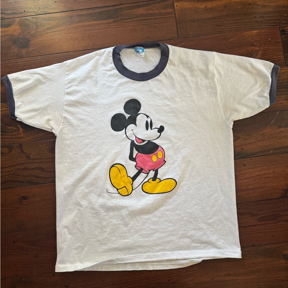 Disney Mickey Mouse Kids T-Shirt - White and Black